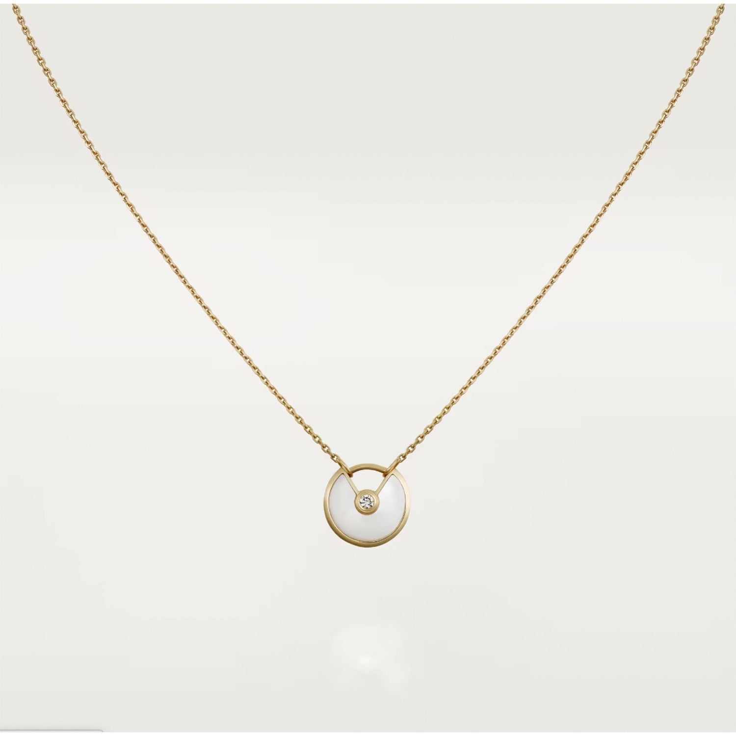 GlowAMULETTE ROSE GOLD MOP NECKLACE